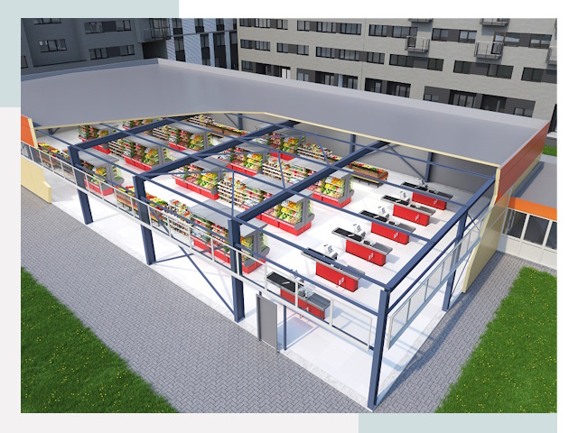 Строительство магазинов в Усть-Джегута от 607 руб. за м²