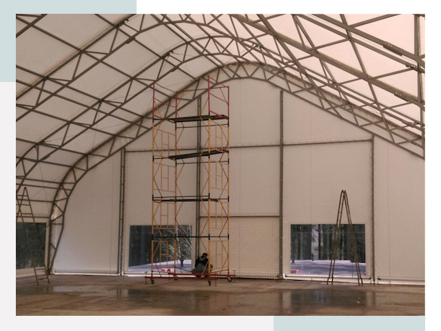 Шатровые ангары в Усть-Джегуте